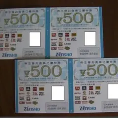ゼンショー 株主様お食事ご優待券 2000円分のサムネイル