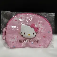 新品ハローキティ 2010年 新春専門店街 ポーチ　平成レトロ　サンリオ