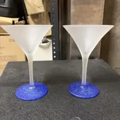 グレイグース　カクテルグラス 2個セット 透明・青