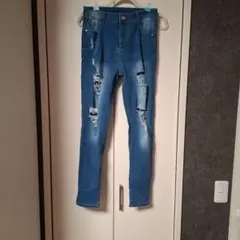 SHEIN ダメージスキニーデニム L