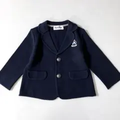 美品　familiar ネイビー ジャケット　ブレザー 90