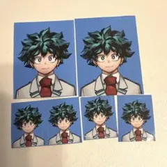 最強ジャンプ 付録 顔写真風ステッカー 証明写真風 ヒロアカ 緑谷出久