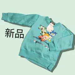 ポケモン トレーナー 水色 110 新品　裏起毛