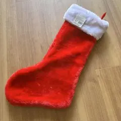 クリスマス用 ソックス 靴下 赤白 ファー素材