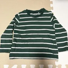 【良品】ストライプ柄 長袖カットソー 100