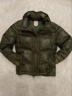 0【希少】DIESEL ミリタリー ダウンジャケット（ L ）オリーブグリーン