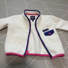 GAP フリースジャケット ホワイト ピンク　80センチ　新品未使用