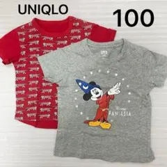 【100】UNIQLO 半袖Tシャツ　リサラーソン　ミッキー　100