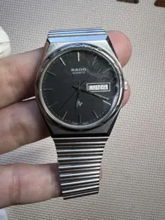 稼働品 RADO LUNA クォーツ時計 ブラック
