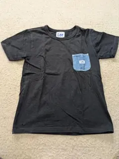 Lee 黒 Tシャツ デニムポケット付き