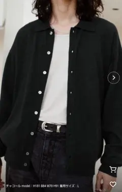 wymlidnm T/C BASIC KNIT SHIRT CARDIGAN