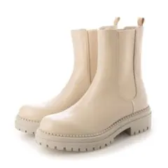 新品未使用! 定価¥10.890EVOLチェルシーサイドゴアブーツベージュL