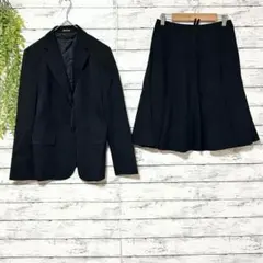 A1129　COMME CA DU MODE　黒ジャケットとスカートセットアップ