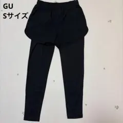 GU スポーツウェア レギンス ショートパンツ ボトムス ブラック 黒 Sサイズ