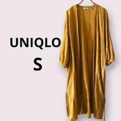 UNIQLO ユニクロ コットンレーヨン ガウンワンピース 刺繍 S