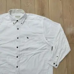 US古着シャツ Eddie Bauer エディバウアー ホワイト 白 L