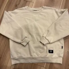 VANS クリーム色 スウェットシャツ　Ｍ
