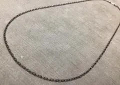 vintage ヴィンテージSV925 シルバーチェーンネックレス40cm 燻銀