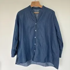 earth music & ecology デニム長袖シャツ