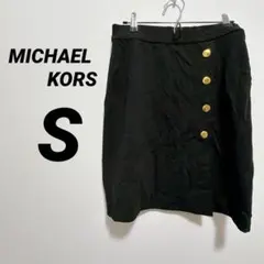 ミニスカート 【S】 黒 マイケルコース ボタン付き MICHAEL KORSのサムネイル