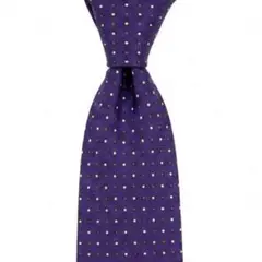 【極美品】dunhill ダンヒル ネクタイ パープル ドット 総柄 イタリア製