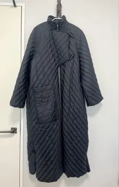 GANNI ガニー キルティングコート ブラック 34 ロングコート