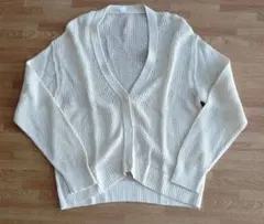 UNIQLO メッシュカーディガン 　アイボリー