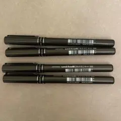 三菱鉛筆　ユニボール　耐水性ボールペン　プロテック　黒・青各2本　試し書きのみのサムネイル