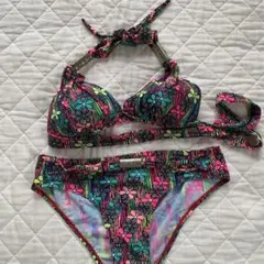カラフル花柄セパレートビキニ