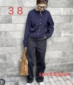 Spick and Spanスピックアンドスパン ベイカーパンツ　ブラック38