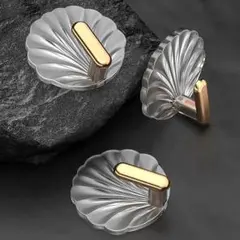 シェルフック 強力粘着 透明 壁掛けフック ヨーロピアン レトロ お洒落 貝殻