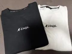 龍*次様 Kangol Tシャツ ブラック ホワイト 2枚セット L