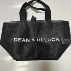 DEAN & DELUCA ブラック　メッシュトートバッグ