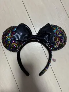 ディズニー　ミニー耳カチューシャ スパンコール