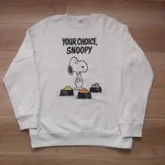 美品 UNIQLOスヌーピー ピーナッツ スウェット Lサイズ