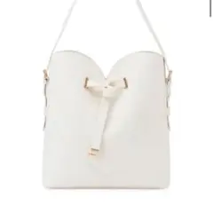 VIS ハートカットバッグ ホワイト