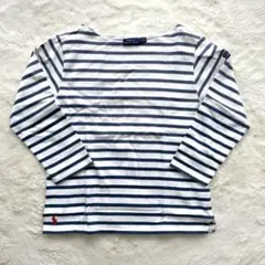 ⭐️ポロラルフローレン【M】グラデーション ボーダー 長袖 Tシャツ ネイビー