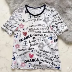 ジョルジュレッシュ ホロスコープ柄 Tシャツ 総柄 星座 36/S 日本製のサムネイル