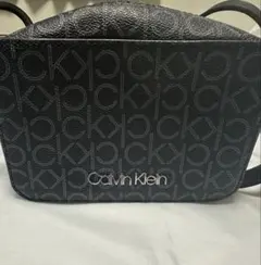 Calvin Klein ロゴショルダーバッグ 黒