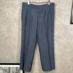 Mr.UNION メンズ スラックス テーパード センタープレス M相当 ブルー