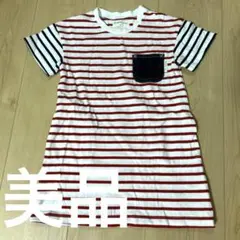 BEAMS mini ボーダー 半袖 ワンピース 90cmのサムネイル