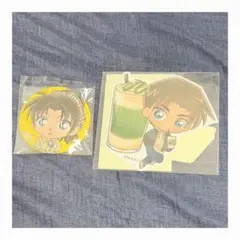 【名探偵コナン】缶バッジ＆ステッカー【服部平次＆遠山和葉】