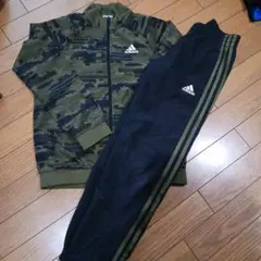 adidas　　子供　　ジャージ 上下　　セット　140