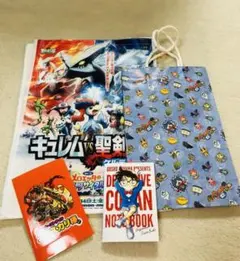 キャラクター袋 コナンメモ帳 シール4点セット