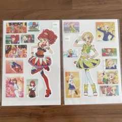 アイカツ！　ノンアイロンシールワッペン　ひなき　珠璃　セット