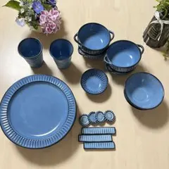 波佐見焼 蒼鎬 ワンプレート セット 食器 皿 利左エ門窯 まとめ売り