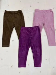 ユニクロ　コーデュロイレギンス 3セット　90