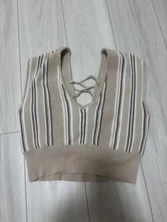 ニット ビスチェ