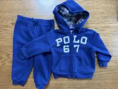 POLO 67 フード付きスウェットパーカー、ズボン　上下セット12M