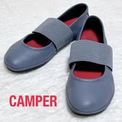 美品 カンペール 36 バルーン サンダル ストラップ ベルクロ レザー 黒 美品 カンペール 36 バルーン サンダル ストラップ ベルクロ